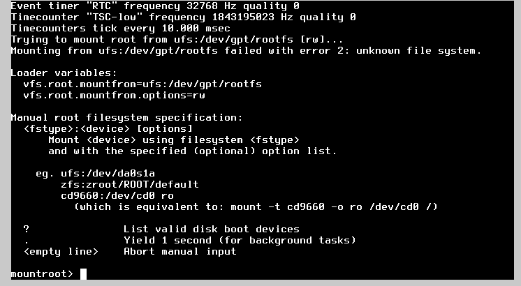 freebsd boot fail